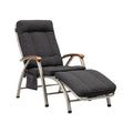 Adjustable Reclining Chair with Footrest and Steel Frame